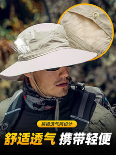 Men's  Boonie Hat  sun protection hat summer UV protection sun breathable sun hat fisherman hat fishing hat outdoor hiking hat