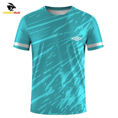 Men's T-shirts for Men Quick-Drying Tees Shirt Badminton Uniforms Table Tennis Clothing Printed T-shirt Boy Breathable Sport