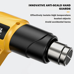 Hot Air Gun LCD Temperatures Adjustable Mini Heat Gun Thermal Blower Shrink Wrapping With Four Nozzles Construction Dryers