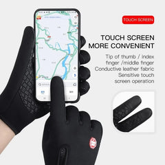 Waterproof Gloves Warm Winter Women Outdoor Sports Cycling Riding Fishing Antiskid Men Touch Screen Skiing Motorcycle Gloves