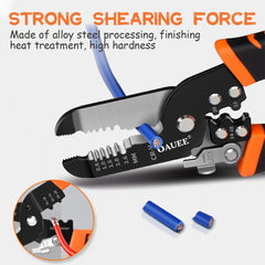 10 in 1 Wire Pliers Stripper Multifunctional Electrician Peeling Household Network Cable Wire Stripper Puller Stripper Tools