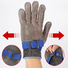 Stainless Steel Gloves Anti-cut Safety Cut Resistant Hand Protective Metal Meat Mesh Glove for Butcher Wire Knife Proof Stab