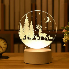 Romantic Love 3D Acrylic Led Night Lamp for Home Decor Children Night Light Birthday Christmas Gift Valentine's Day Bedside Lamp