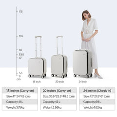 Mixi Patent Design Aluminum Frame Suitcase Carry On Rolling Luggage Beautiful Boarding Cabin 18 20 24 Inch M9260