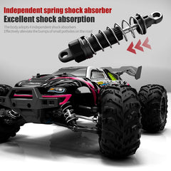 Rc Car Off Road 4x4 High Speed 75KM/H Remote Control Car With LED Headlight Brushless 4WD 1/16 Monster Truck Toys For Boys Gift