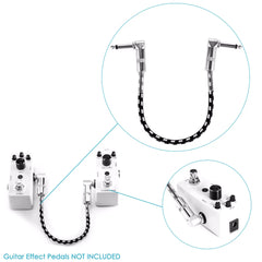 Guitar Accessories Dual Curved Mono Effect Cable 30cm