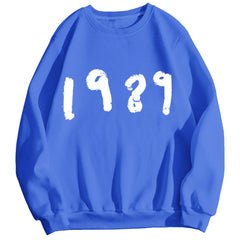 Casual Long Sleeve Loose Round Neck Sweater 1989
