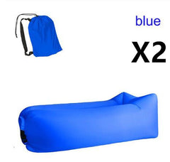 Outdoor Air Sofa Fast Inflatable Laybag Hangout Lounger Beach Air Bed Folding Sleeping Bag Lazy Sofa Lazy Air Sofa