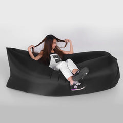 Black Inflatable Sofa for Relaxation (Model H1735_BK)