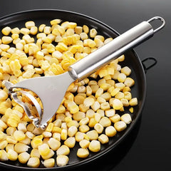 Stainless Steel Corn Planer and Peeler Tool with Handle