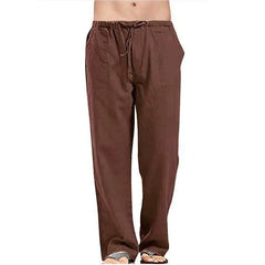 Men's Large Size Breathable Sweat-Absorbing Wide-Leg Pants