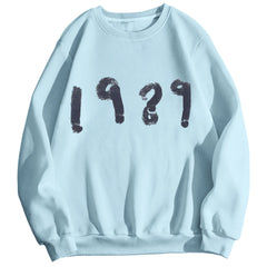 Casual Long Sleeve Loose Round Neck Sweater 1989