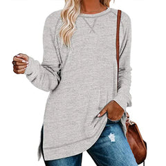 Solid Color Sweater for Women - Autumn/Winter Collection