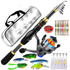 Surf Fishing Rod Set with Reel and Carry Bag (1.5-2.4m)