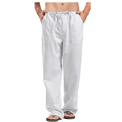 Men's Large Size Breathable Sweat-Absorbing Wide-Leg Pants