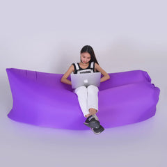 Black Inflatable Sofa for Relaxation (Model H1735_BK)