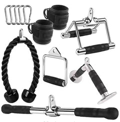 Smith Machine High-Low Pulley Handle Set (8 Pieces)