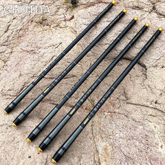 GHOTDA 3.6M -7.2M Carbon Fiber Fishing Rod Telescopic Ultra-light Hard Pole for Stream Freshwater Fishing Pole