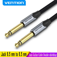 Vention Aux Guitar Cable 6.5 Jack 6.5mm to 6.5mm Audio Cable 6.35mm Aux Cable for Stereo Guitar Mixer Amplifier Speaker cablenew