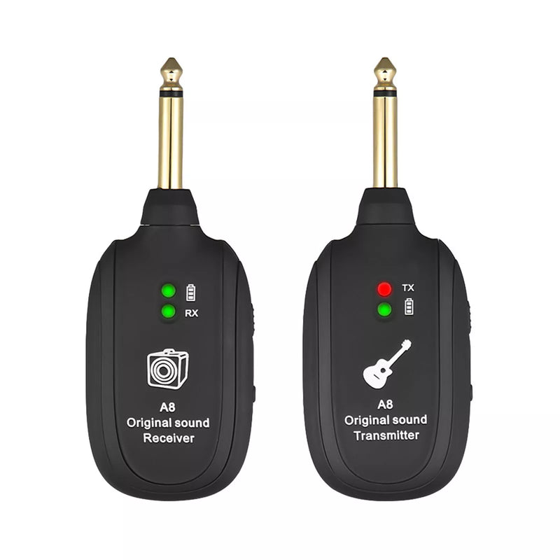 A8 UHF Wireless Guitar Transmitter Receiver Set 730mhz 50M Range for Electric Guitars Bass Violin Parts And Accessories