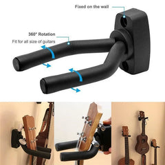 Wall Mount Guitar Hanger Hook Nonslip Holder Stand for Acoustic Guitar Ukulele Violin Bass Guitar Instrument Guitar Accessories