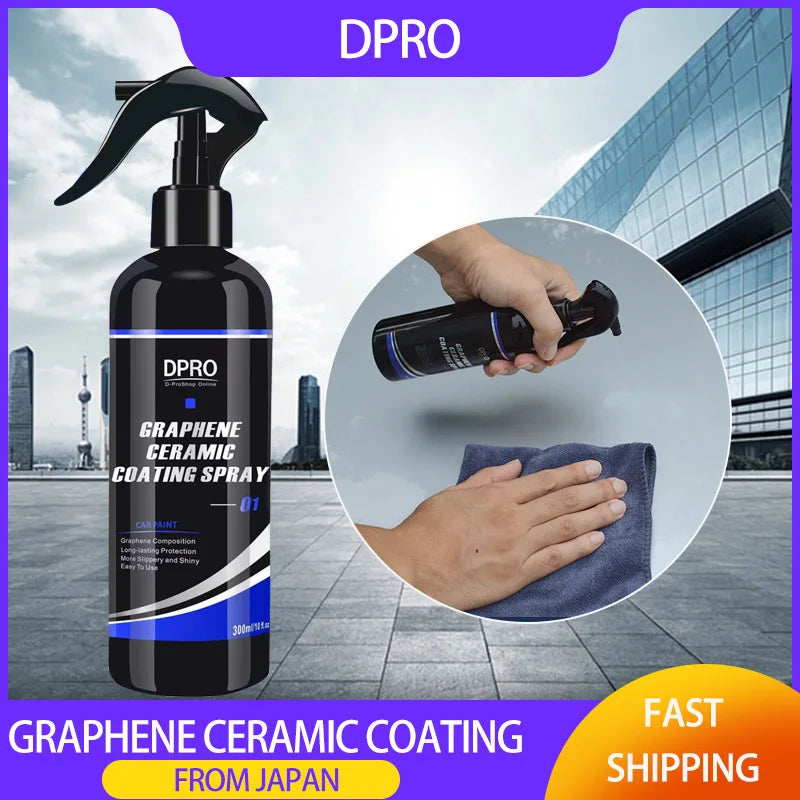 Dpro Graphene Ceramic Car Coating Spray Liquid Glass Waterproof Nano Car Ceramic Hydrophobic Auto Paint Care Car Detailing VM-01